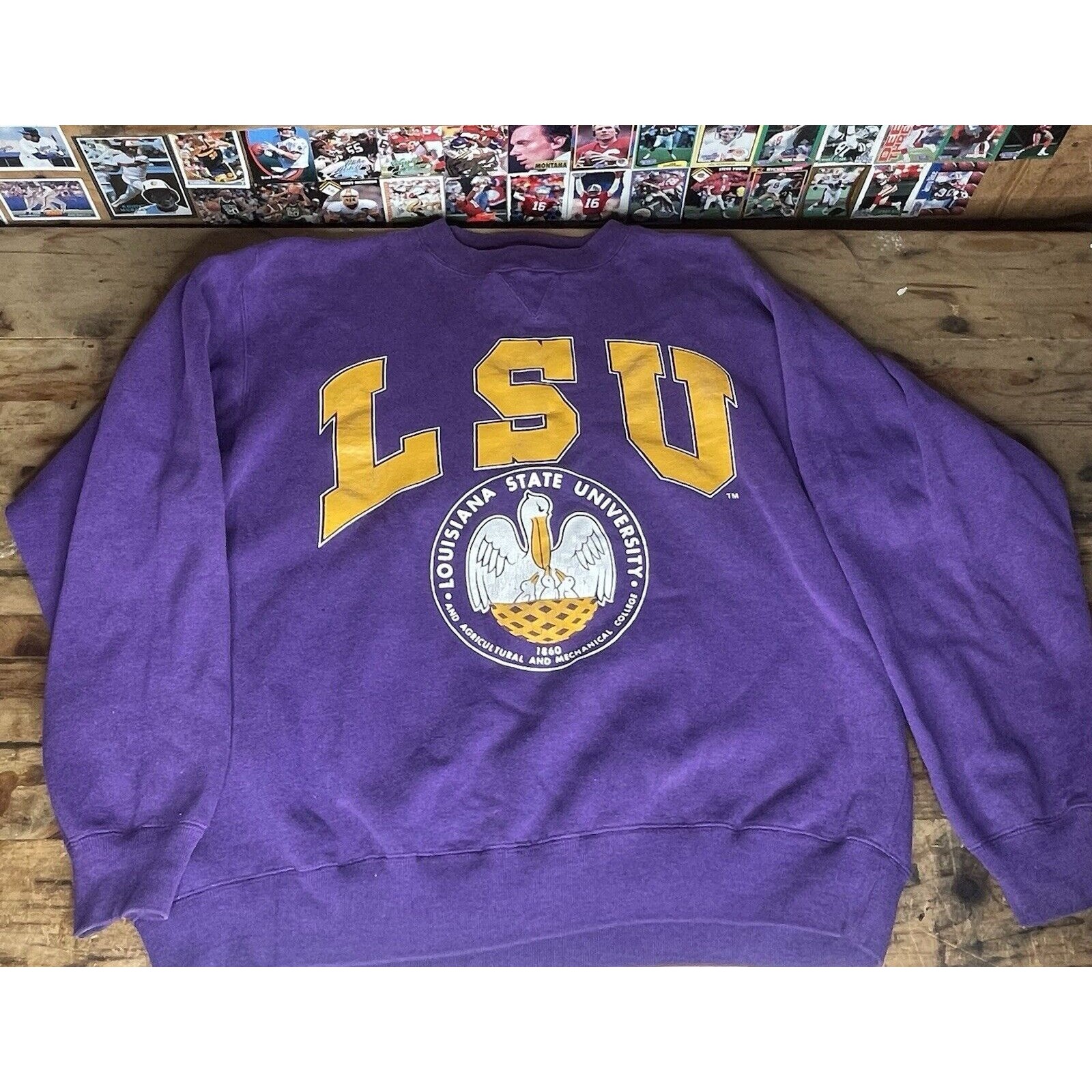 Galt Salt Vintage 90s Lsu Sweatshirt Crewneck Men Lrg Louisiana State University